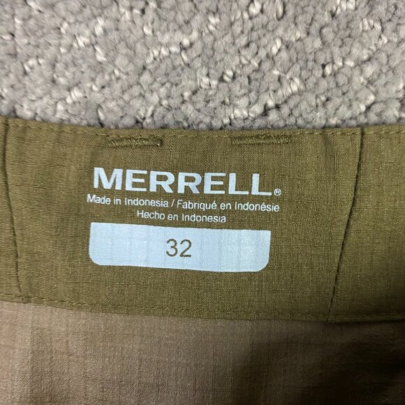 Merrell Shorts Men's 32 Olive Green Hiking Walking Outdoors Ripstop - Picture 5 of 12